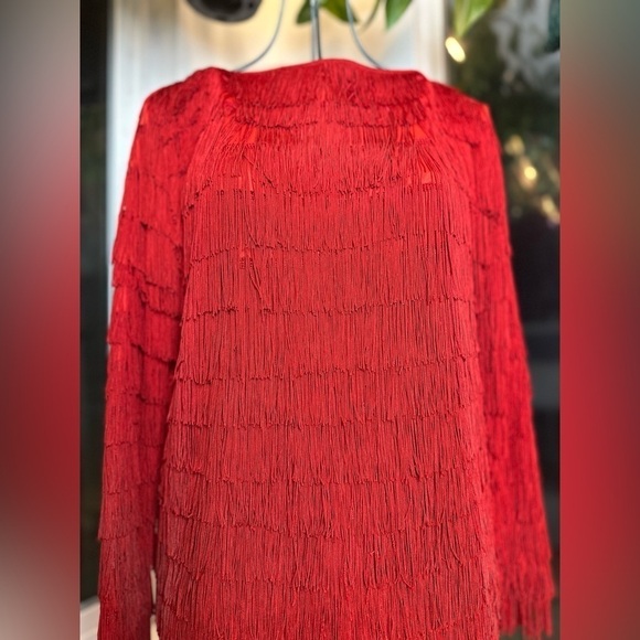 VINTAGE red flapper dress, medium ERAS TOUR - Picture 8 of 14